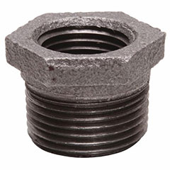 BLACK MALLEABLE BUSHING 3/4"