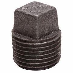 BLACK MALLEABLE PLUG  3/4"