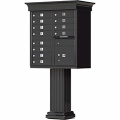 VITAL 12-UNIT MAILBOX, BLACK