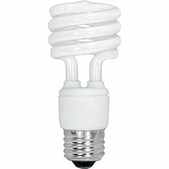 9W CFL MINI T2 MED 27K 12PK