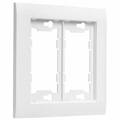 WALLPLATE FRAME 2G WHT 3PK