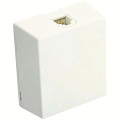 TELEPHONE SURF JACK 6P4C WHT