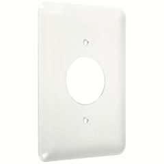 WALLPLATE 1G 1.4 HOLE WHITE