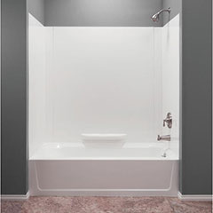 TUB WALL KIT FIBER 30X60 WHT