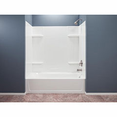 TUB WALL KIT PLAST 30X60 WHT