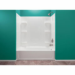 TUB WALL KIT PLAST 42X72 WHT