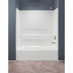 TUB WALL KIT FIBER 30X60 WHT