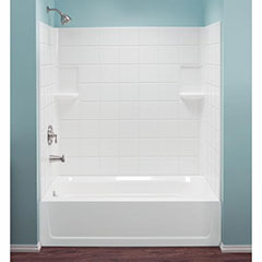 TUB WALL KIT FIBER 30X60 WHT