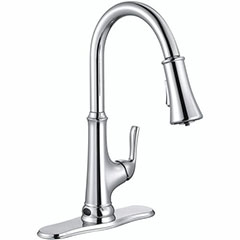 KT FAUCET 1HDL LED PULL CHR