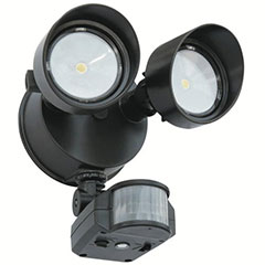 2LT FLDLIGHT W/MOTION LED BZ