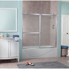 SLIDE TUB DOOR 60"WX55"H SLV