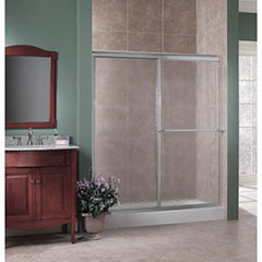 SHOWER DOOR 48"WX70"H SILVER