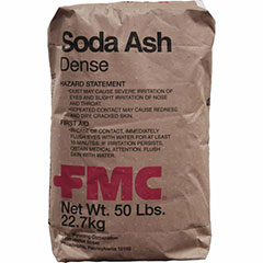 SODA ASH SODIUM CARBNAT 50LB