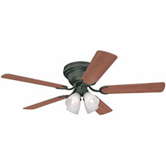 CEILFAN W/4LT 5BLD ORB 52IN