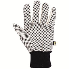 COTTON GLOVES W/GRIPPER DOTS