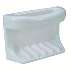 CERAMIC TUB SOAP DISH WITH C