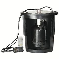 SUMP PUMP WITH BASIN 1/3HP T