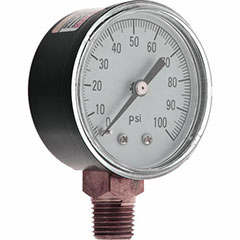 PRESSURE GAUGE POLY 0-100