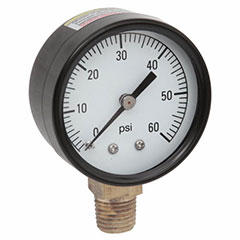 PRESSURE GAUGE 0-60-2" FACE