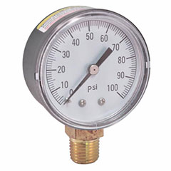 PRESSURE GAUGE 0-100-2" FACE