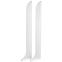 SHOWER GUARDS 2/PK, WH