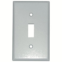 JUMBO TOGGLE PLATE 1-GANG WH