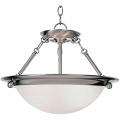 CHANDELIER 2 -LIGHT 15.5" BR