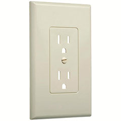 MASQUE DUPLEX DECORATOR WALL PLATE IVORY