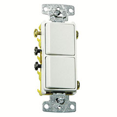 ROCKER 3 WAY SWITCH 15A WHITE