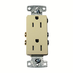 DECORATOR RECEPTACLE  15A IV