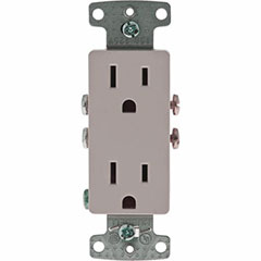 DECORATOR RECEPTACLE SELF GR