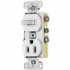 COMBO SWITCH/RECEPTACLE 15A