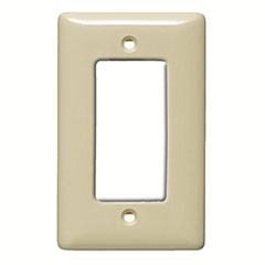 DECORATOR WALLPLATE 1-GANG IVORY