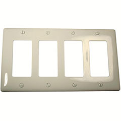 DECORATOR WALLPLATE 4-GANG W