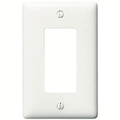 DECORATOR WALLPLATE MIDI 1-GANG WHITE