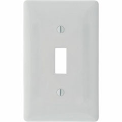 WALLPLATE TOGGLE 1-GANG WHIT