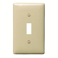 WALLPLATE TOGGLE 1-GANG IVORY