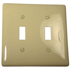 WALLPLATE TOGGLE 2-GANG IVOR