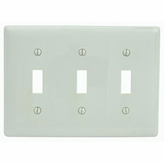 WALLPLATE TOGGLE 3-GANG IVOR