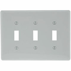 WALLPLATE MIDI TOGGLE 3-GANG