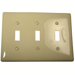 WALLPLATE MIDI TOGGLE 3-GANG