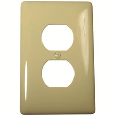 WALLPLATE 1-GANG DUPLEX IVOR