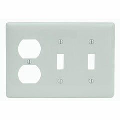 WALLPLATE TOGGLE 3-GANG DUPL