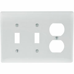 WALLPLATE MIDI TOGGLE 3-GANG