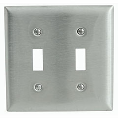 WALLPLATE 2-GANG SWITCH STAI