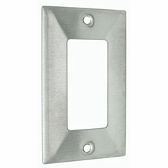 WALLPLATE 1-GANG GFCI STAINLESS STEEL