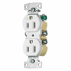 RECEPTACLE 15A TAMPER PROOF WHITE