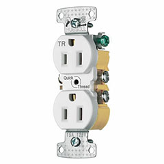 RECEPTACLE DUPLEX 15A SELF G