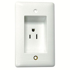 CLOCK TV RECEPTACLE TAMPER P