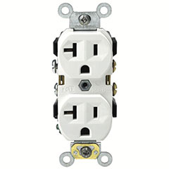 RECEPTACLE DUPLEX 2P 20A IVY